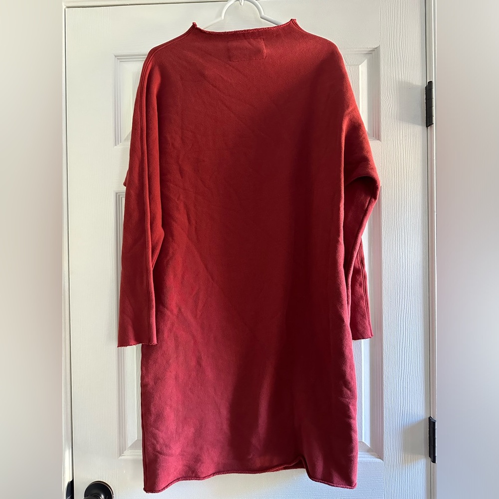 Frank & Eileen Red Izzie Sweatshirt Party Dress - Picture 7 of 12